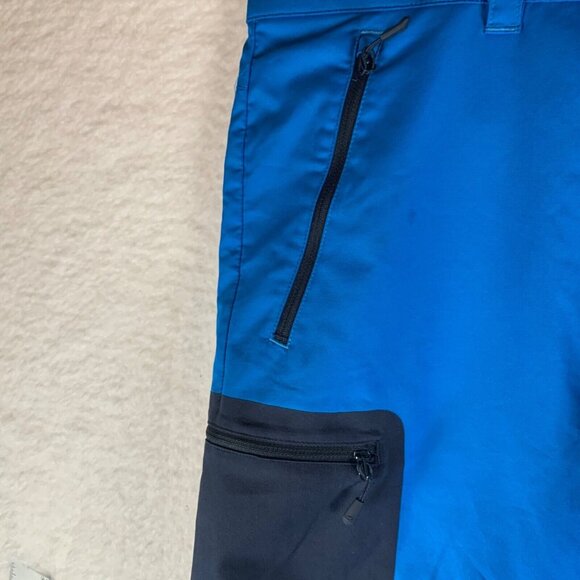 Jack Wolfskin Men's Softshell Blue Flex Shield Active Track Shorts Size XL 9003 - Picture 4 of 15
